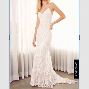 New Boho Lulu’s White Lace Wedding Dress Size S